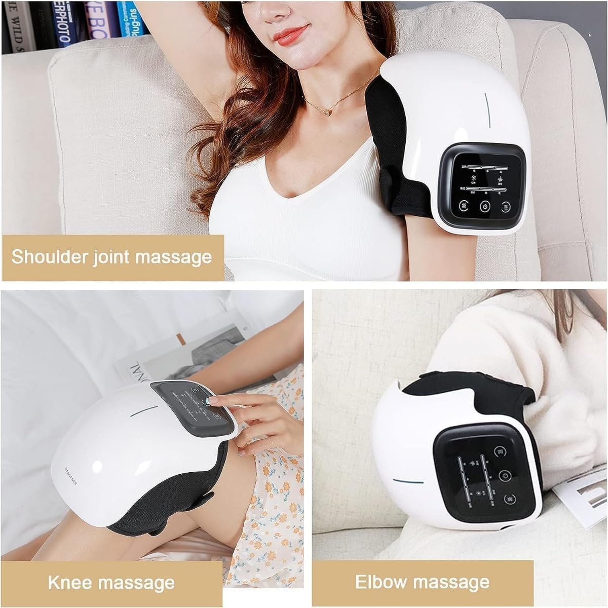 Cordless Smart Knee Massager – Vibration Therapy for Joint Pain Relief