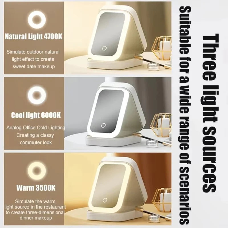 LED Makeup Box with Mirror & Light