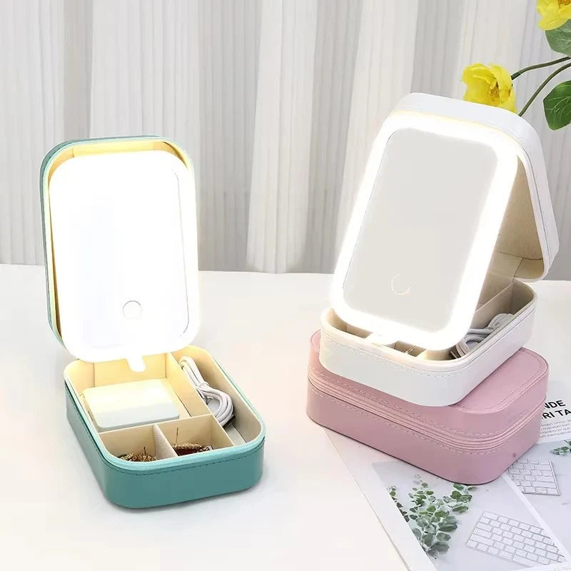 LED Makeup Box with Mirror & Light