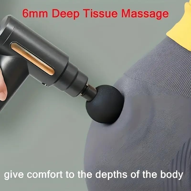 Massage Gun – Portable Deep Tissue Percussion Massager with 6 Speeds
