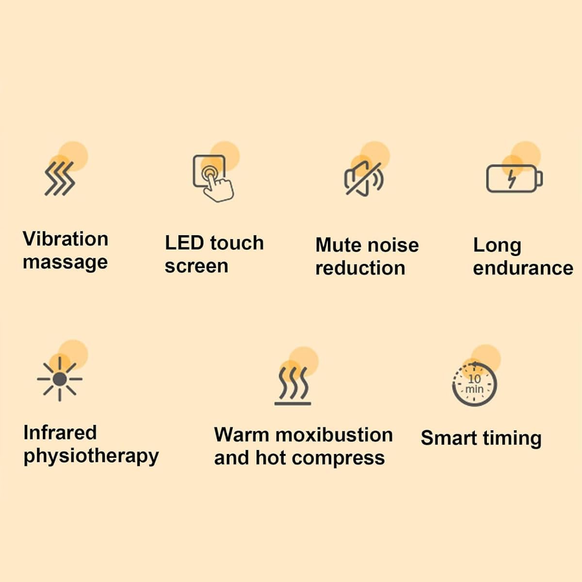 Cordless Smart Knee Massager – Vibration Therapy for Joint Pain Relief