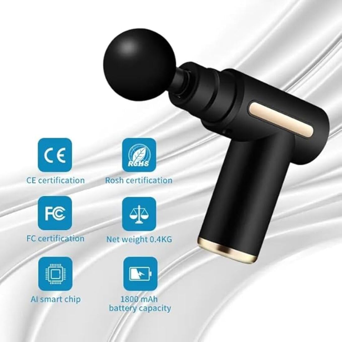 Massage Gun – Portable Deep Tissue Percussion Massager with 6 Speeds