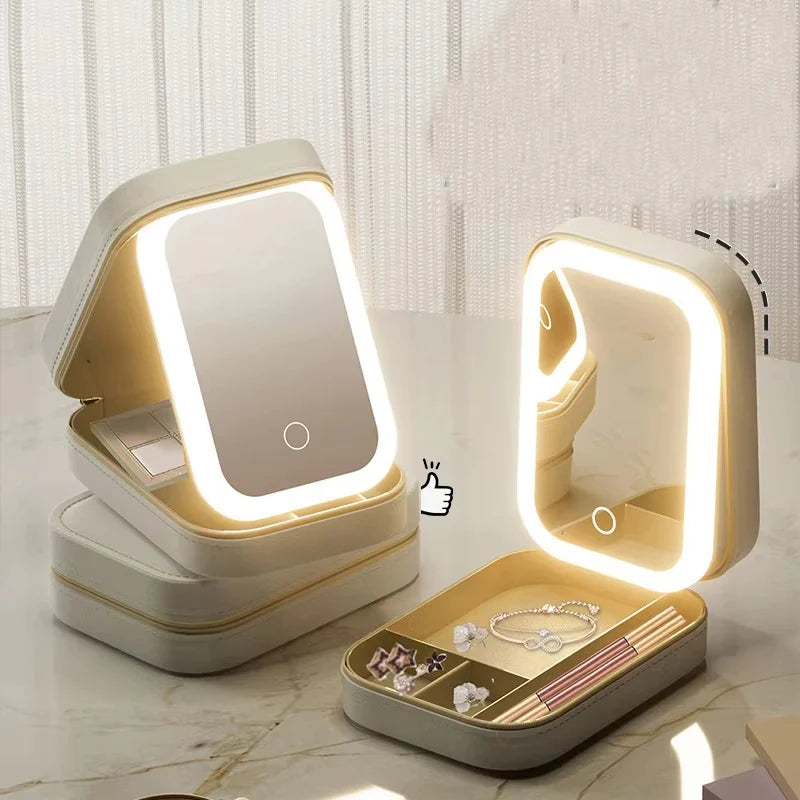 LED Makeup Box with Mirror & Light