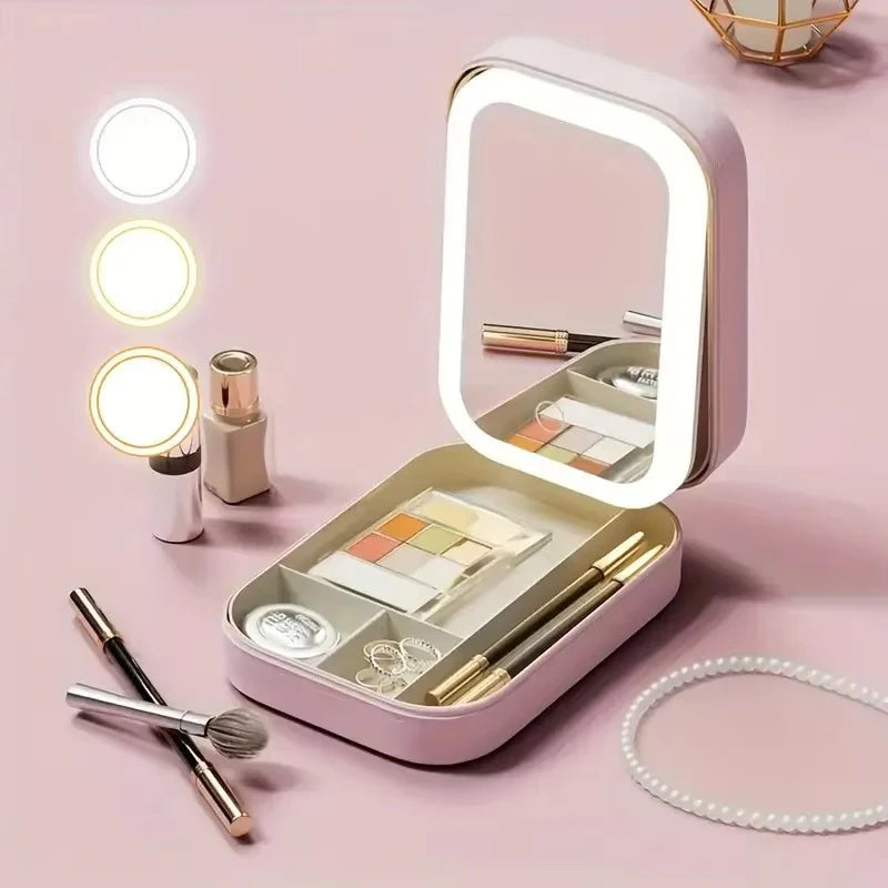 LED Makeup Box with Mirror & Light
